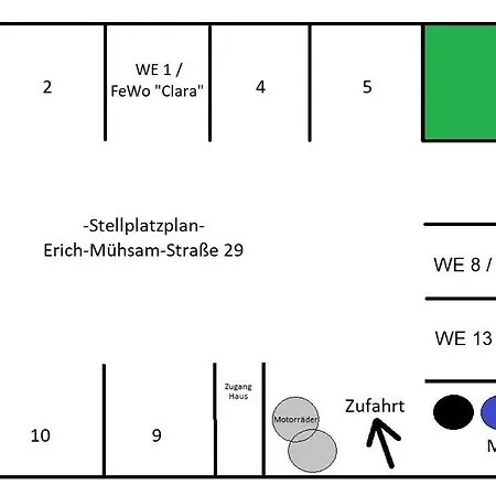 Premium Quartier Clara , Karl Und Fritz Auf Dem Kassberg Mit Eigenem Stellplatz Apartment *